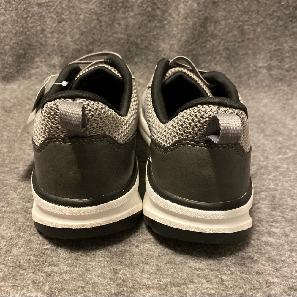 Mens‎ Gray and Black Low-Top Sneakers with Cushioned Sole George 10.5